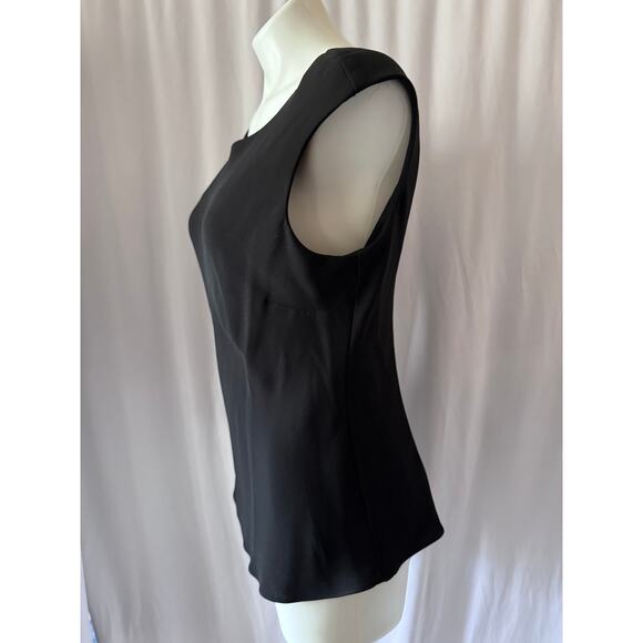 S.L. Fashions Black Strappy Back Blouse - Size 12 - Picture 2 of 8